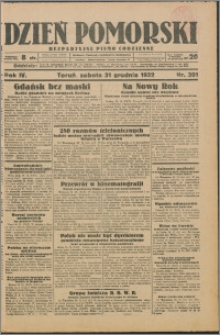 Dzień Pomorski 1932.12.31, R. 4 nr 301