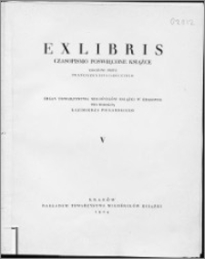 Exlibris : pismo poświęcone bibljofilstwu polskiemu, z. 5, 1924