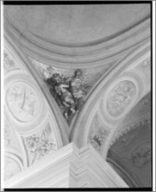 Kraków. Kościół św. Andrzeja. Wnętrze. Sztukateria aut. Baltazara Fontany-fragment