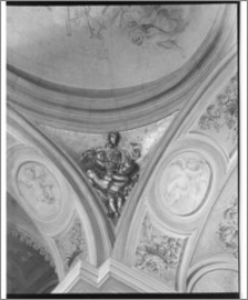 Kraków. Kościół św. Andrzeja. Wnętrze. Sztukateria aut. Baltazara Fontany-fragment