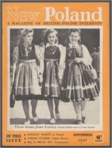New Poland : a magazine of British-Polish interests / by Friends of Democratic Poland 1947, Vol. 2 no. 9