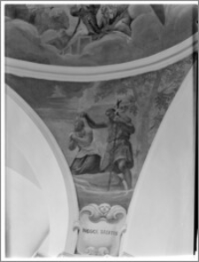 Węgrów. Kościół poreformacki św. Antoniego z Padwy i św. Piotra z Alkantary. Wnętrze. Malowidło na kopule - fragment