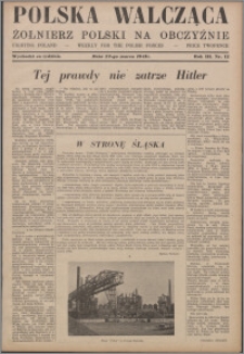 Polska Walcząca - Żołnierz Polski na Obczyźnie 1941.03.22, R. 3 nr 12