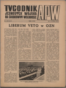 Tygodnik Jednostek Wojska na Środkowym Wschodzie 1946, R. 3 nr 8 (100)