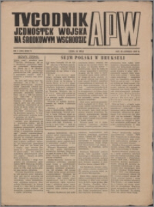 Tygodnik Jednostek Wojska na Środkowym Wschodzie 1947, R. 4 nr 5 (140)