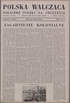 Polska Walcząca - Żołnierz Polski na Obczyźnie 1943.02.06, R. 5 nr 5