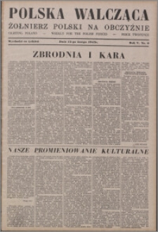 Polska Walcząca - Żołnierz Polski na Obczyźnie 1943.02.13, R. 5 nr 6