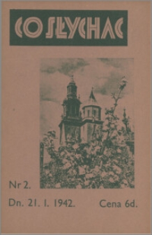 Co Słychać : tygodnik zawierający streszczenia książek i artykułów ... 1942, R. 3 nr 2