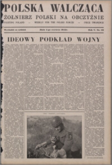Polska Walcząca - Żołnierz Polski na Obczyźnie 1943.06.05, R. 5 nr 22