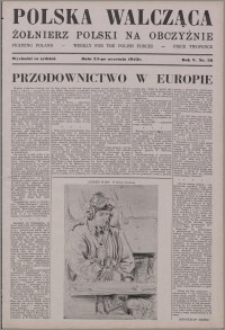 Polska Walcząca - Żołnierz Polski na Obczyźnie 1943.09.25, R. 5 nr 38