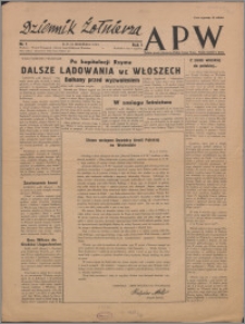 Dziennik Żołnierza APW : polska prasa obozowa 1943.09.10, R. 1 nr 1