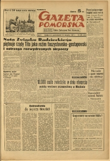 Gazeta Pomorska, 1949.08.22, R.2, nr 230