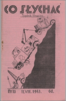 Co Słychać : tygodnik zawierający streszczenia książek i artykułów ... 1943, R. 4 nr 18
