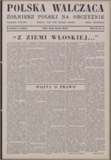 Polska Walcząca - Żołnierz Polski na Obczyźnie 1944.02.26, R. 6 nr 8