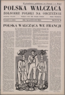 Polska Walcząca - Żołnierz Polski na Obczyźnie 1944.10.07, R. 6 nr 40