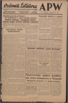 Dziennik Żołnierza APW Wydanie polowe B 1944.09.20, R. 2 nr 158