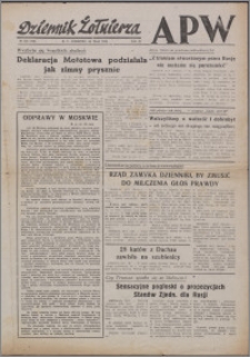 Dziennik Żołnierza APW Wydanie polowe B 1946.05.30, R. 4 nr 128