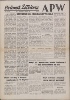 Dziennik Żołnierza APW Wydanie polowe B 1946.06.30, R. 4 nr 155