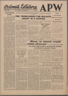Dziennik Żołnierza APW Wydanie polowe B 1946.09.20, R. 4 nr 225