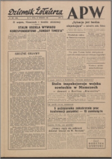 Dziennik Żołnierza APW Wydanie polowe B 1946.09.25, R. 4 nr 229