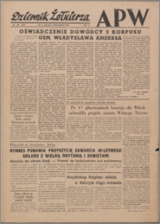 Dziennik Żołnierza APW Wydanie polowe B 1946.10.04, R. 4 nr 237
