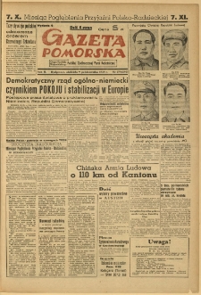 Gazeta Pomorska, 1949.10.09, R.2, nr 278