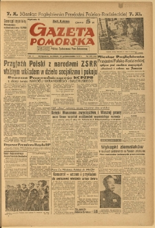 Gazeta Pomorska, 1949.10.30, R.2, nr 299