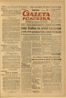 Gazeta Pomorska, 1949.11.06, R.2, nr 306
