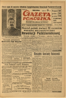 Gazeta Pomorska, 1949.11.07, R.2, nr 307