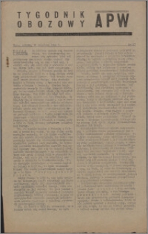 Tygodnik Obozowy APW 1944 nr 27