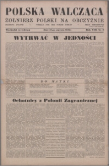 Polska Walcząca - Żołnierz Polski na Obczyźnie 1946.01.12, R. 8 nr 2