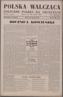 Polska Walcząca - Żołnierz Polski na Obczyźnie 1946.02.09, R. 8 nr 6