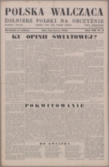 Polska Walcząca - Żołnierz Polski na Obczyźnie 1946.03.02, R. 8 nr 9