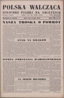 Polska Walcząca - Żołnierz Polski na Obczyźnie 1946.08.17, R. 8 nr 33