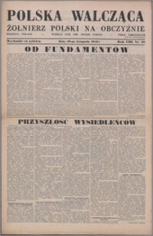 Polska Walcząca - Żołnierz Polski na Obczyźnie 1946.11.30, R. 8 nr 48