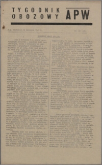 Tygodnik Obozowy APW 1945, R. 2 nr 15 (55)