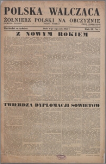 Polska Walcząca - Żołnierz Polski na Obczyźnie 1947.01.04, R. 9 nr 1