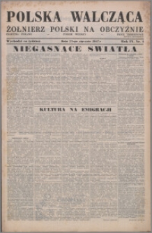 Polska Walcząca - Żołnierz Polski na Obczyźnie 1947.01.25, R. 9 nr 4