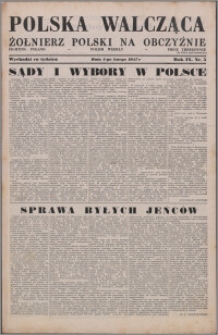 Polska Walcząca - Żołnierz Polski na Obczyźnie 1947.02.01, R. 9 nr 5