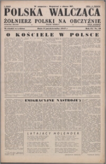 Polska Walcząca - Żołnierz Polski na Obczyźnie 1947.10.11, R. 9 nr 40