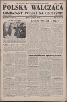 Polska Walcząca - Kombatant Polski na Obczyźnie 1947.12.06, R. 9 nr 48