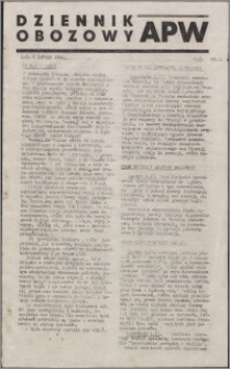 Dziennik Obozowy APW 1944.02.02 nr 2