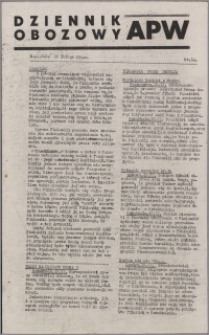 Dziennik Obozowy APW 1944.02.16 nr 14