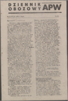 Dziennik Obozowy APW 1944.02.21 nr 18