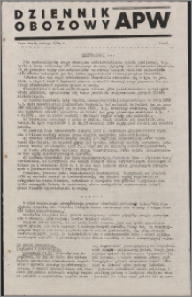 Dziennik Obozowy APW 1944.02.24 nr 21