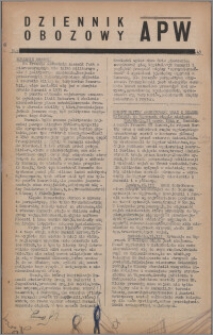 Dziennik Obozowy APW 1944.03.22 nr 43