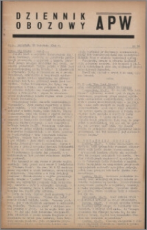 Dziennik Obozowy APW 1944.04.20 nr 66