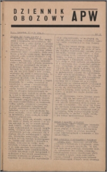 Dziennik Obozowy APW 1944.05.18 nr 89