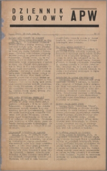 Dziennik Obozowy APW 1944.05.31 nr 99