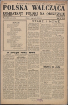 Polska Walcząca - Kombatant Polski na Obczyźnie 1948.01.03, R. 10 nr 1